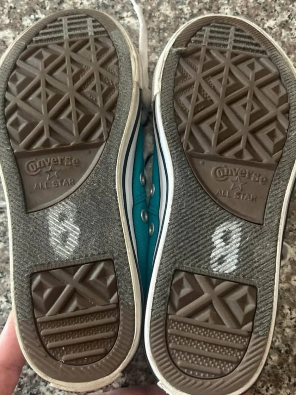 Converse Chuck Taylor All Star Teal Low Top Sneakers Kids size 2
